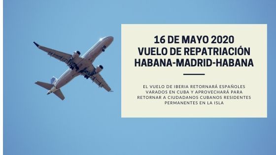 vuelo de repatriación Cuba-España