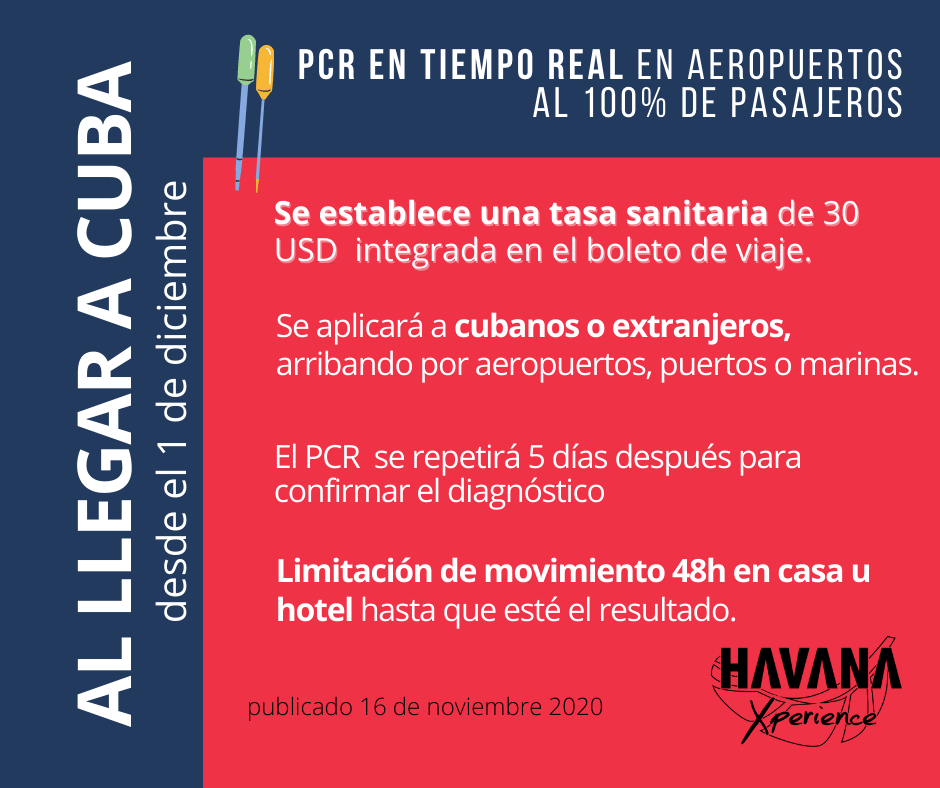 nueva tasa sanitaria en viajes a Cuba