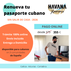 Renovación pasaporte cubano- Galicia-Asturias-Cantabria